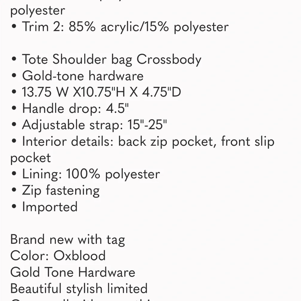 Michael Kors Cream and Black Crossbody Sheepskin Bag - Picture 8 of 8